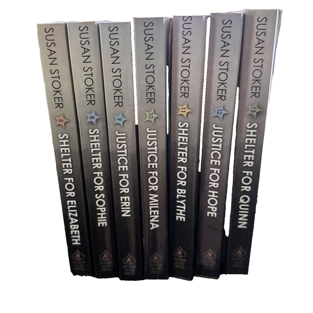 Lot of 7 Susan Stoker Shelter And Justice Series Volume 5, 8-13